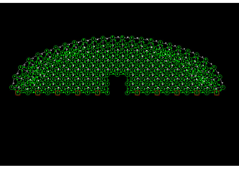 孟州锡林浩特91跨，1000米长干煤棚网架设计